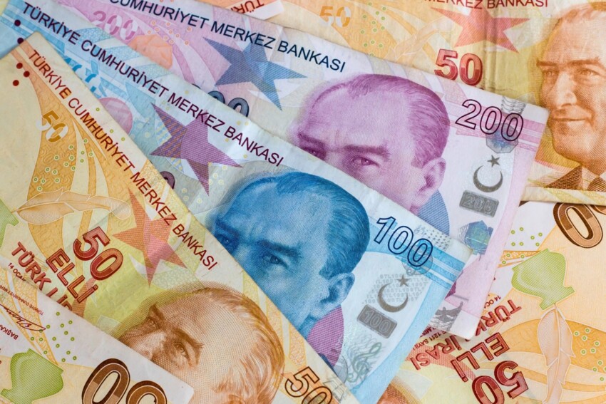Turkish lira, the currency of Turkey